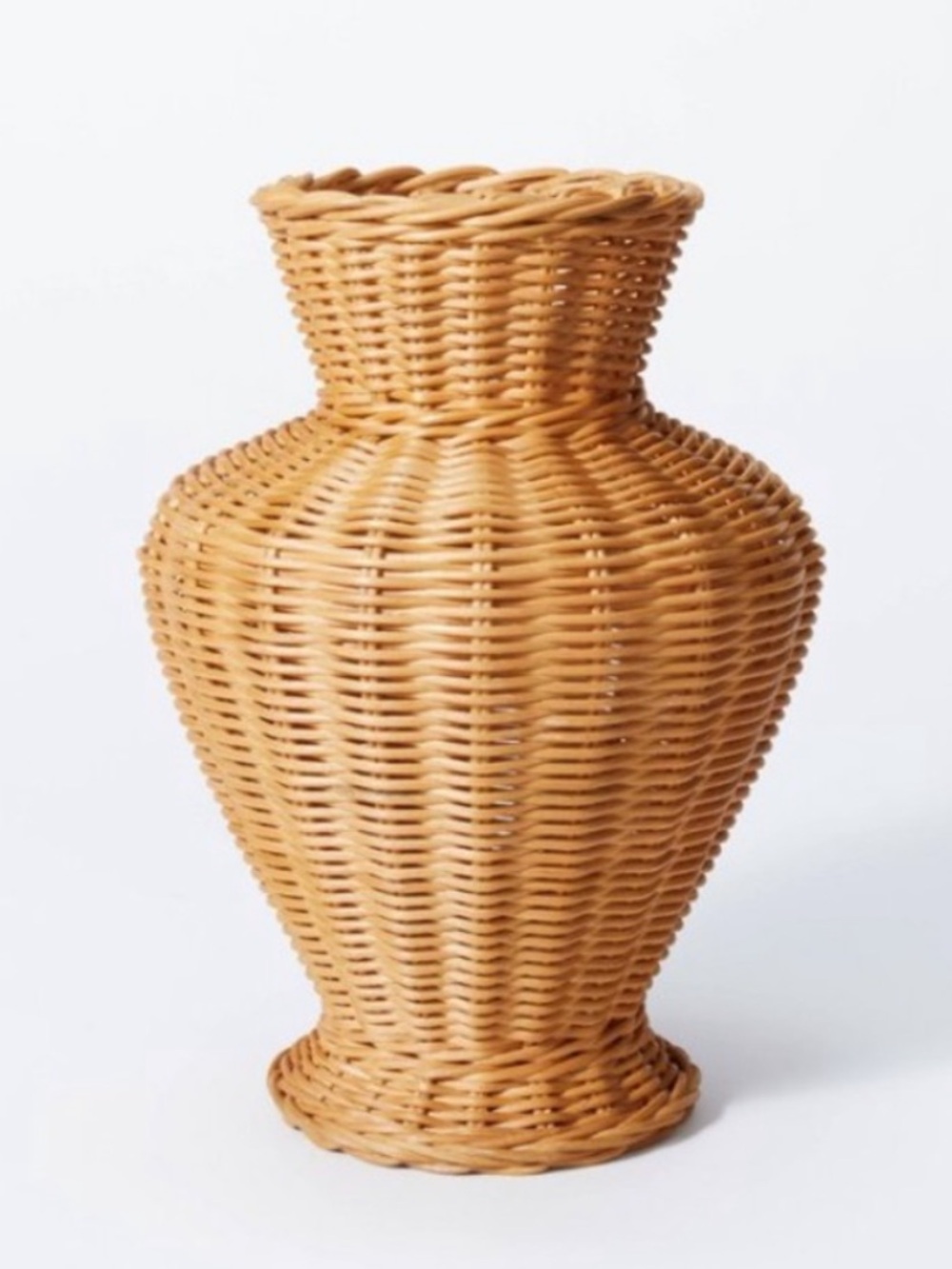 Threshold Studio McGee rattan wicker vase